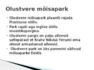 Eesti mõisate ajalugu #11