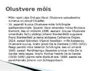 Eesti mõisate ajalugu #6