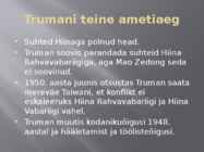 Lühikokkuvõte Harry S-Truman eluloost #17
