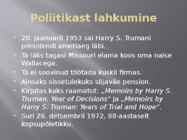 Lühikokkuvõte Harry S-Truman eluloost #18