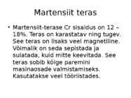 Roostevaba teras #4