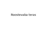 Roostevaba teras