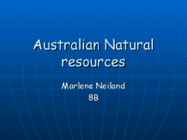 Natural resources