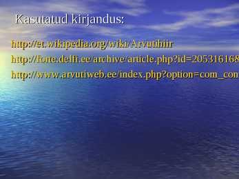 Hiir - PowerPoint esitlus #7
