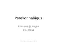 Perekonnaõigus