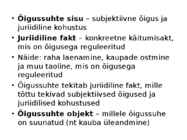 Inimene ja õigus #3