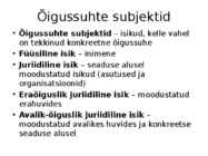 Inimene ja õigus #4