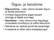 Inimene ja õigus #5