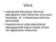 Lepingute täitmine #3