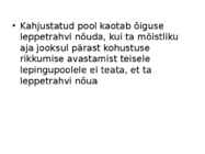 Lepingute täitmine #9
