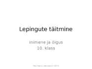 Lepingute täitmine