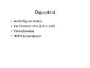 Intellektuaalne omand #3
