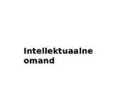 Intellektuaalne omand