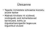 Inimene ja õigus-Karistusõigus #5
