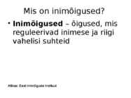Inimõigused #2