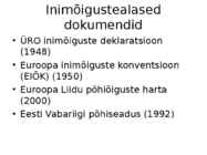 Inimõigused #3