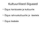 Inimõigused #8