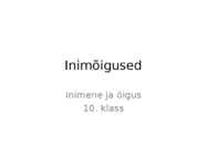 Inimõigused