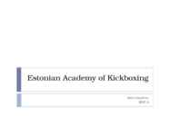 Estonian Academy of Kickboxing