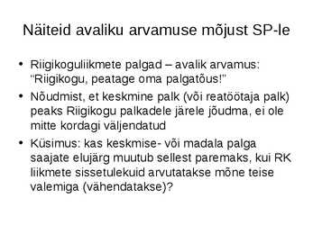 Sotsiaalpoliitika #26