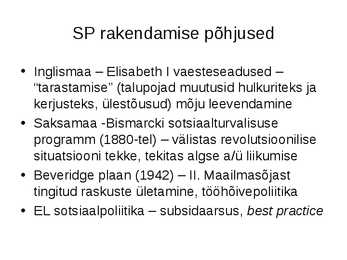Sotsiaalpoliitika #28