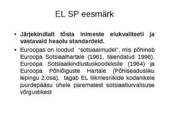 Sotsiaalpoliitika #29