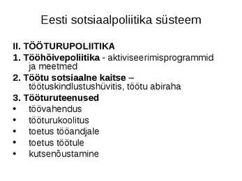 Sotsiaalpoliitika #74