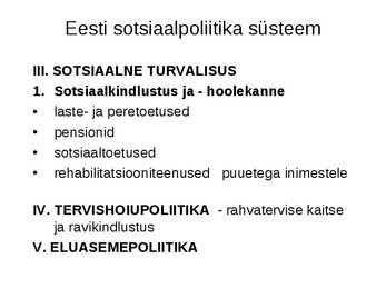 Sotsiaalpoliitika #75