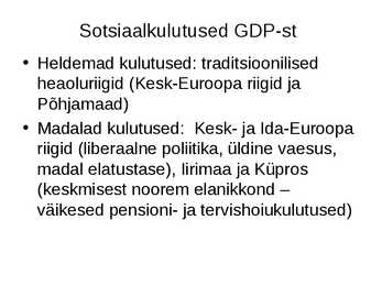 Sotsiaalpoliitika #9