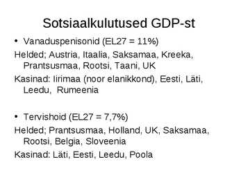 Sotsiaalpoliitika #10
