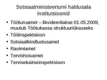 Sotsiaalpoliitika #2