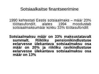 Sotsiaalpoliitika #19