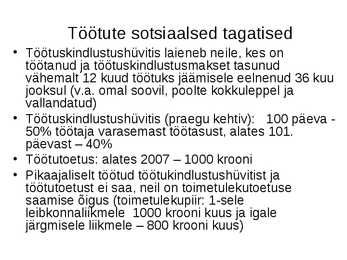 Sotsiaalpoliitika #76