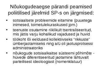 Sotsiaalpoliitika #10