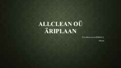 Allclean oü äriplaan