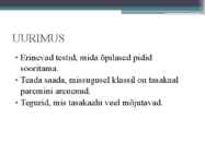 Tasakaalu mõjutavad tegurid ja arendamine #8