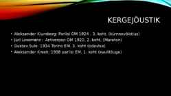 Eesti spordi saavutused 1920-1940 #2