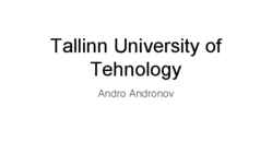 Tallinn University of Tehnology