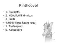 Tööpinkide kasutus-osad ja ohutus #2