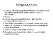Tööpinkide kasutus-osad ja ohutus #5