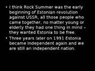 Powerpointi esitlus Rock Summerist-88 #5