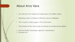 Arco Vara esitlus- PRESENTATION- #2