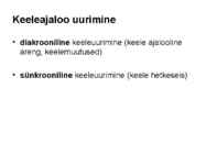 Eesti keele ajalugu ja murded #2