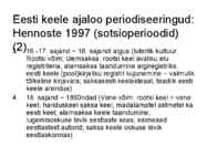 Eesti keele ajalugu ja murded #19
