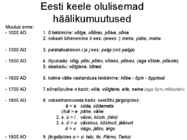 Eesti keele ajalugu ja murded #24