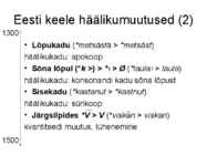 Eesti keele ajalugu ja murded #26