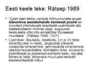 Eesti keele ajalugu ja murded #8