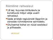 Rahvaluule #19