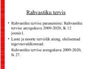 Koolitervis-Eesti rahva tervis #13