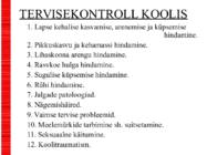 Koolitervis-Eesti rahva tervis #5